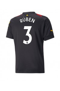 Manchester City Ruben Dias #3 Voetbaltruitje Uit tenue 2022-23 Korte Mouw